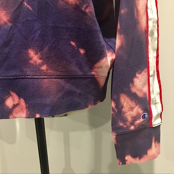Rare! Bleach-Dyed Champion Pullover Sweatshirt - Picture 9 of 15
